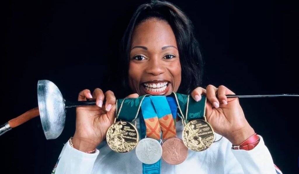 Laura Flessel, championne olympique d'épée