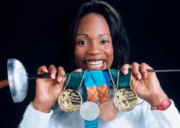 Laura Flessel, championne olympique d'épée